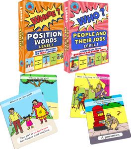 Brainy Bug Resources 60 flashcards, answer Where?and Who?; prepositions ...