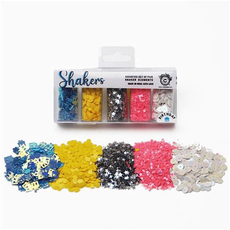 Shakers Set of 5 : Birthday – Crafteroof