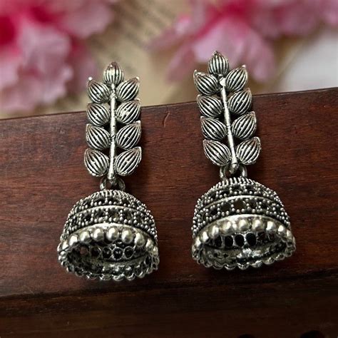 Oxidised Jhumki – Kinzah Fashion