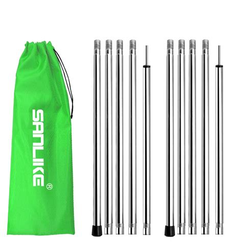 Buy Tarp Pole Adjustable Tent Poles for Camping Tarp Shelter,74.8 ...
