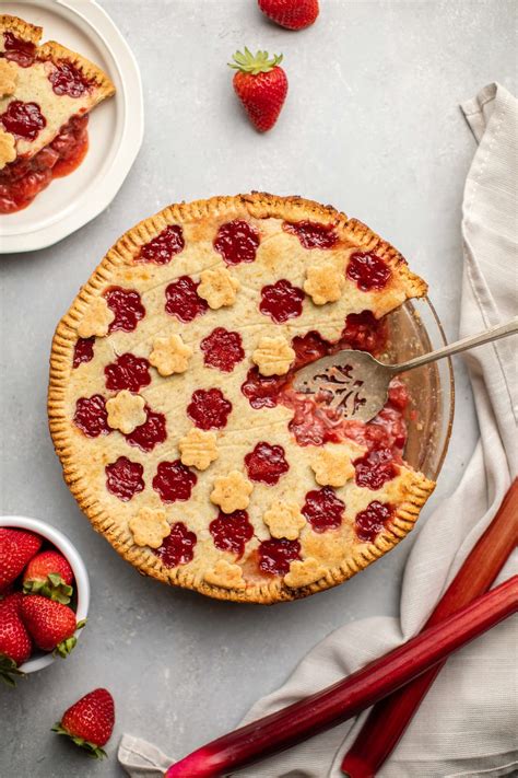 Strawberry Rhubarb Pie (Vegan + Grain-Free) - From My Bowl