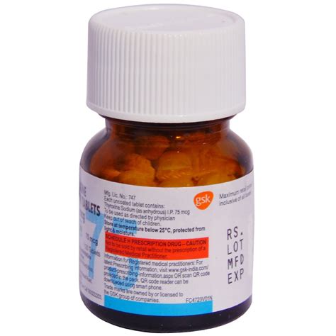 Eltroxin 75mcg Tablet 120's Price, Uses, Side Effects, Composition ...