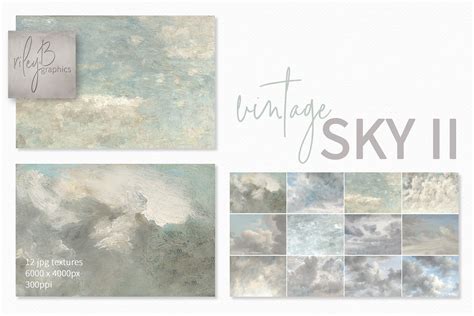 Vintage Sky Textures II Afbeelding door rileybgraphics · Creative Fabrica