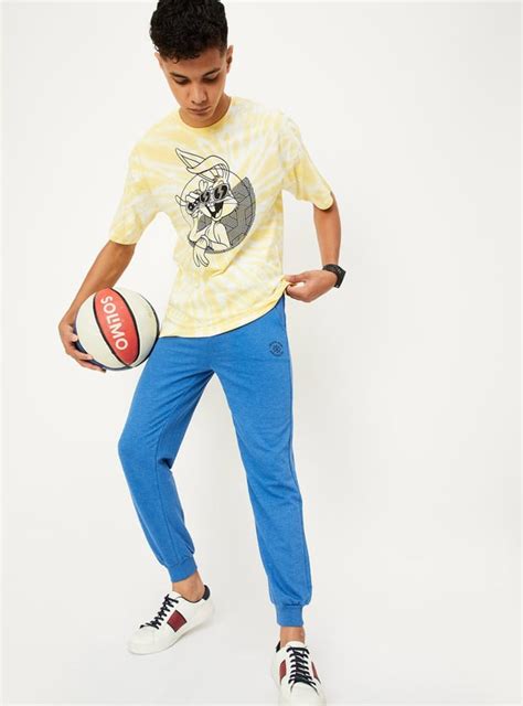 Buy Boys Solid Elasticated Joggers Online at just Rs. 599.0 ...