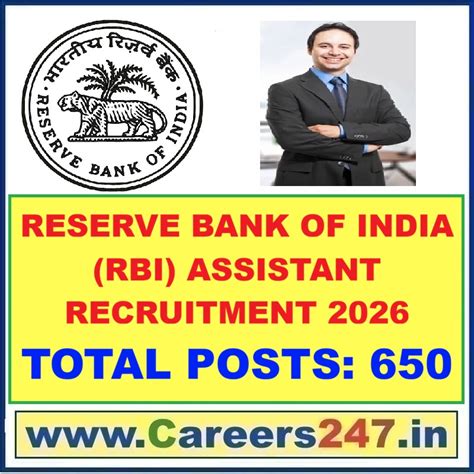 Reserve Bank of India (RBI) Assistant Recruitment 2026 - Apply Online ...