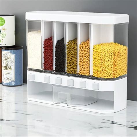Sasimo Dispensers Food Storage Container Cereal Dispenser Large Kitchen ...