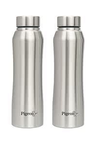 Pigeon Stainless Steel Water Bottle 1000ml Pack of 2 | Leak-Proof ...