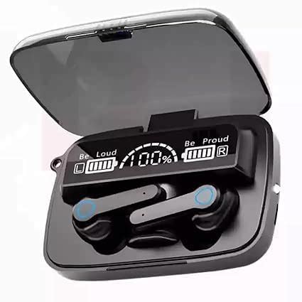 M19 Wireless Earbuds TWS 5.1 Large Screen Dual LED Digital Display ...