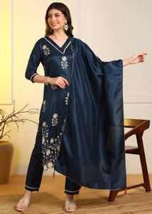 DSK Studio Embroidered Kurta, Trouser/Pant & Dupatta Set - Buy DSK ...