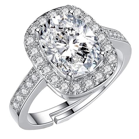 GIVA 925 Sterling Silver Classic Solitaire Ring, Adjustable | Rakhi ...