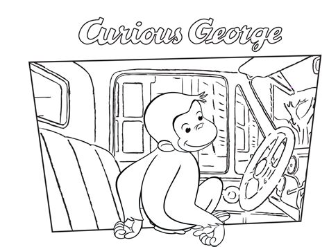Curious George Printable Coloring Pages at GetColorings.com | Free ...