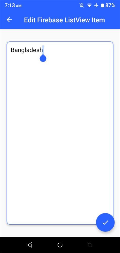 Sketchub • Edit Firebase ListView Item