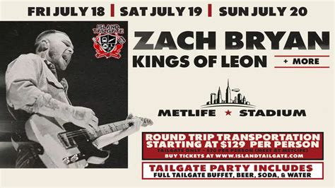 Zach Bryan Tailgate at Metlife, Mulcahy's Long Island, Wantagh, 19 July ...