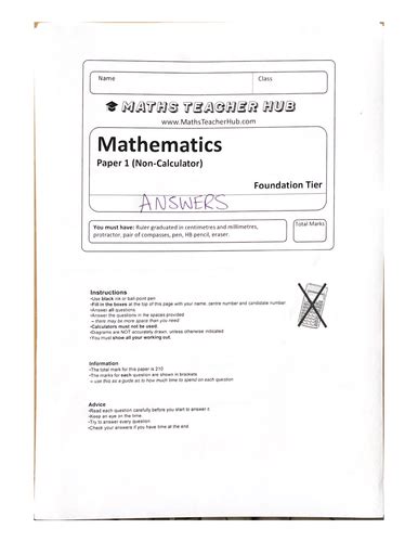 Image result for First Class Maths Predicted Paper Answers
