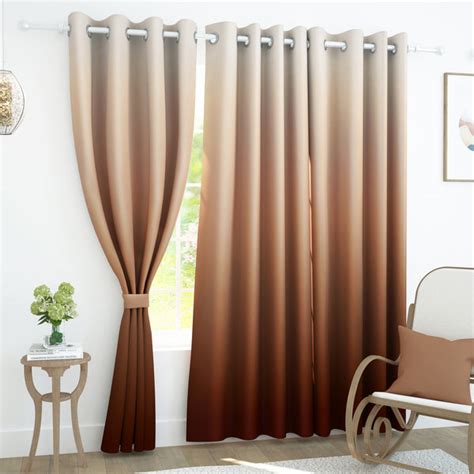 2 Pcs Blackout Foil Brick Red & Light Grey Gradient Window/Door/Semi L ...