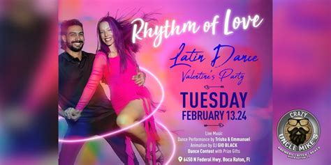 Rhythm of Love Latin Night at Crazy Uncle Mikes , Crazy Uncle Mikes ...