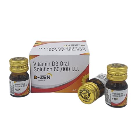 D Zen - Vitamin D3 Oral Solution 60,000 I.U. - Qurestica Lifesciences