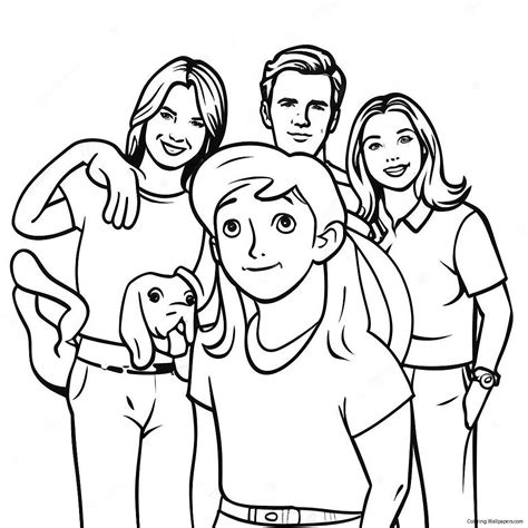 Friends Tv Show Coloring Page (17210-13569)