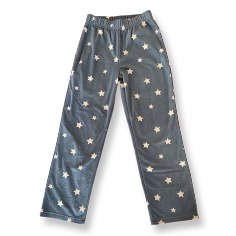 Primary Blue Star Fleece Pajama Pants - 10 youth | Fleece pajama pants ...