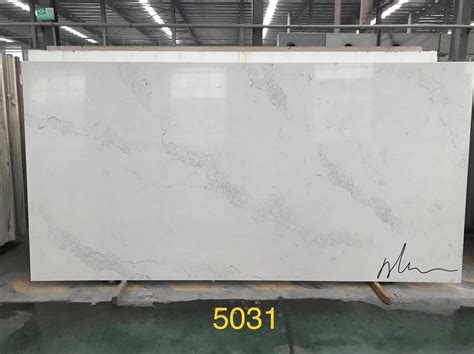 Colored Light Grey Veins White Color Kitchen Countertops Quartz Stone ...
