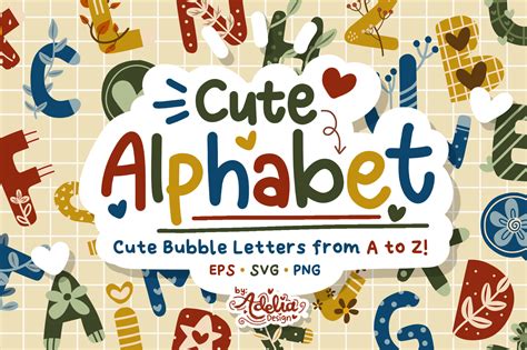 Cute Bubble Letters Of The Alphabet