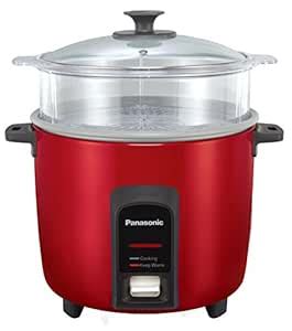 Buy Panasonic 12 Cup (Uncooked) Automatic Rice Cooker/Steamer, Red ...