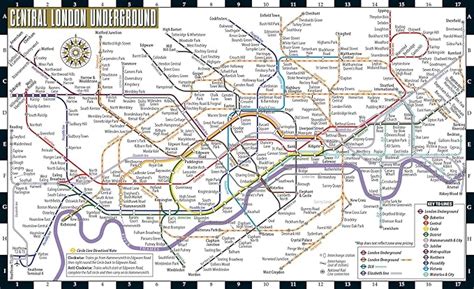 Buy Streetwise London Underground Map: Map of the London Underground ...