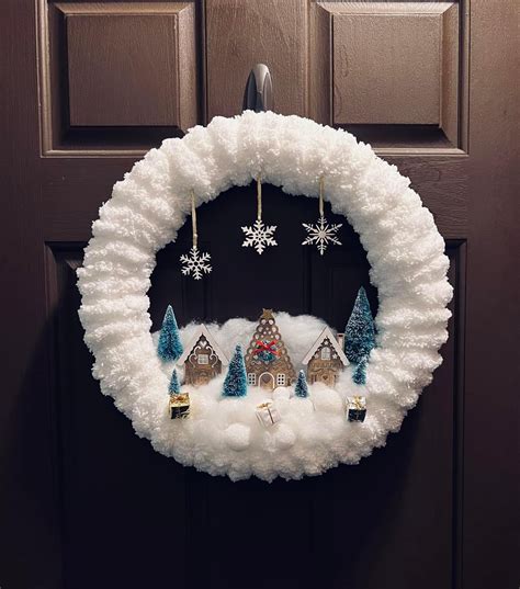 Diy snowball wreath – Artofit