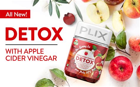 PLIX Apple Cider Vinegar Weight Control Gummies | 2 Packs Of 30 ACV ...