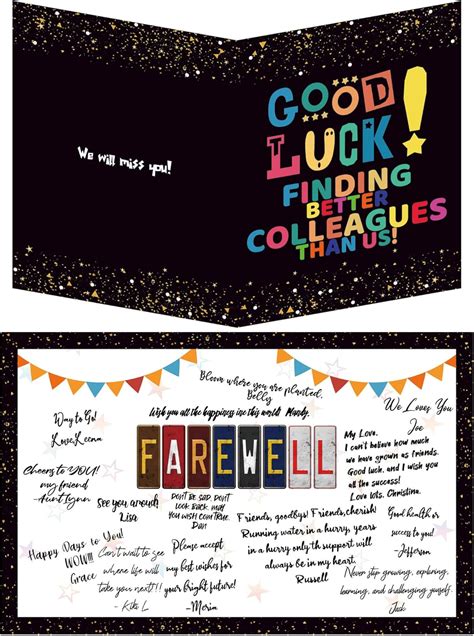 Buy Farewell Party Decorations, Giant Guest Book, Jumbo Greeting Card ...