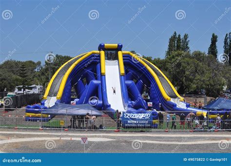 Worlds Largest Inflatable Water Slide Editorial Photography - Image of ...
