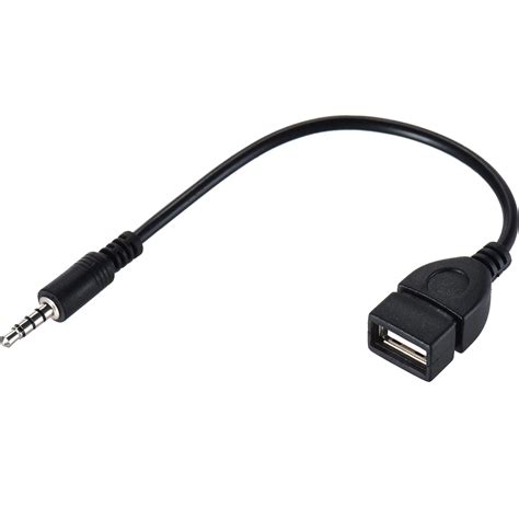 Warmstor 3.5mm (1/8 inch) AUX Audio Plug Male to USB 2.0 Female OTG ...