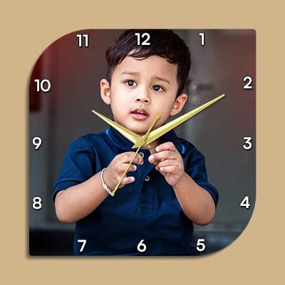 Buy Printshoppy Customize Wall Clocks With Photo Acrylic Photo Analog ...