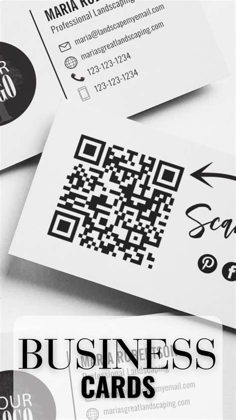 Business Card with QR Code Design 的图像结果