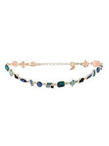 ZAVERI PEARLS Green & Blue Dazzling Stones Embellished Contemporary ...