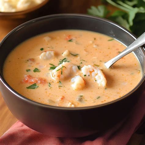 Rich and Creamy Shrimp and Crab Bisque Recipe - Lina Cooks