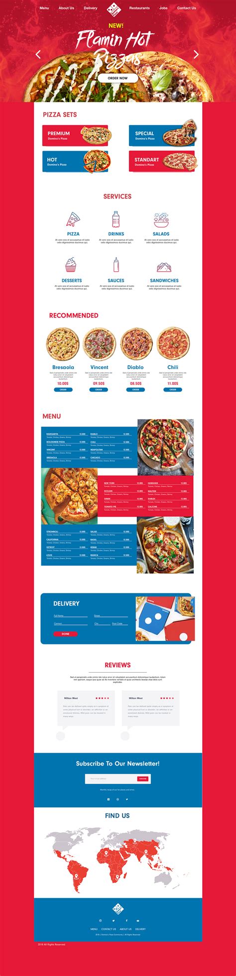 Image result for Domino's Website
