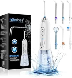 H2ofloss Water Dental Flosser Teeth Pick -Portable Oral Irrigator with ...