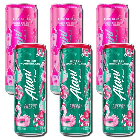 Alani Nu Sugar Free Energy Drinks Variety Pack, Winter Wonderland, Pink ...