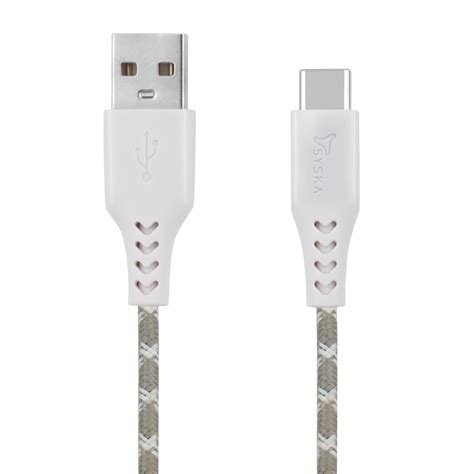 SYSKA CCCB04 Unbreakable Braided Material 1.5 m USB Type C Cable ...
