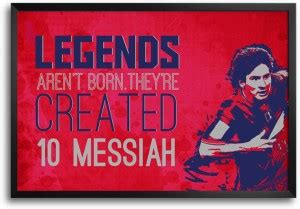 Shopmantra Lionel Messiah Art Footballer Laminated Frame Poster Paper ...