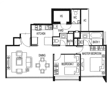 6 Ideal 2-Bedroom Condo Layouts That Don’t Compromise On Practicality