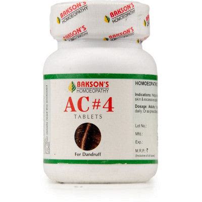 Bakson AC 4 Tablets (Dandruff) (75tab) – AquaHerbals