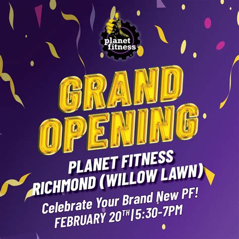 Feb 26 | Planet Fitness Richmond (Willow Lawn) Grand Opening ...