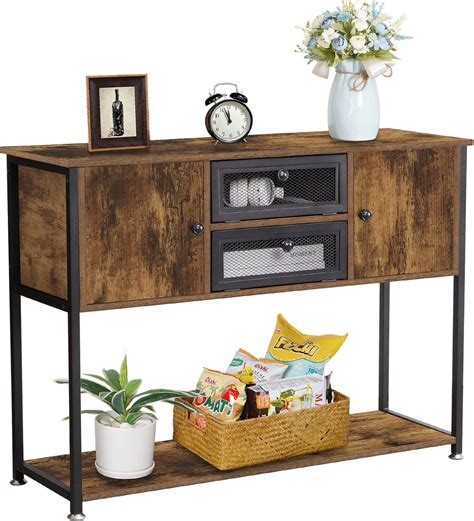 Buy Snughome Console Table with Big Drawers for Entryway, Narrow Entry ...