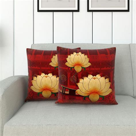 Buy Aurora Printed Double-Sided Cushion Covers- Set of 2- 30 x 30 cm ...