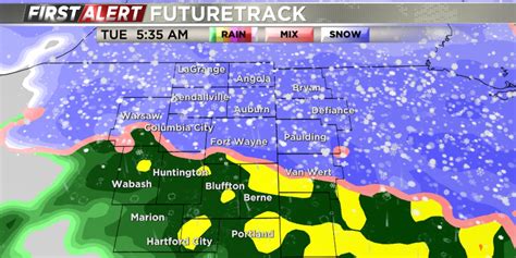 Brief Tuesday morning snow turns to rain, wind