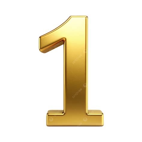 Golden Color Number 1 Illustration, Golden Color Number, Golden Number ...
