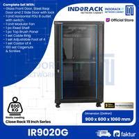 Promo Close Rack INDORACK Glass door Rack Server 20U Depth 900mm ...