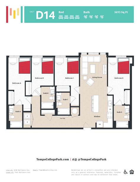 Explore the Perfect Floor Plan by UMD | Tempo College Park